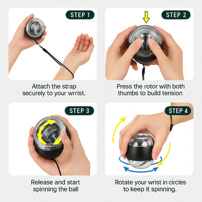 VITAL™ Wrist GyroBall Hand Exerciser — Senior Grip & Rehab Trainer
